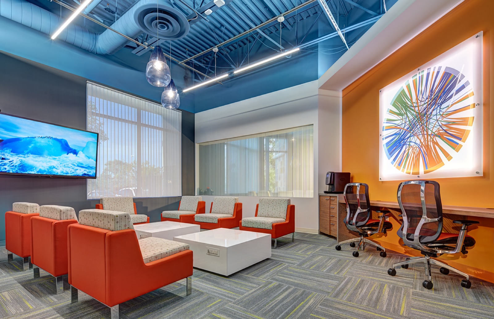 Modern open office build-out